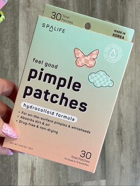 SpaLife Pimple Patches - Mint Green & Peach Packaging